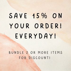 Bundle and Save 15% Off